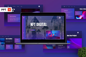 NFT Digital - NFT Powerpoint, a Presentation Template by Deepslide Studio
