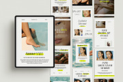 Sale Email Newsletter Canva Template, an Email Template by Amaré Creative (Thumbnail 3 of 7)