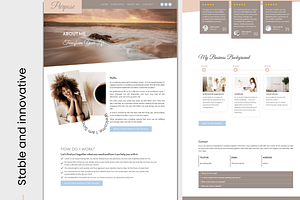 Boho Wordpress Elementor Template