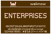Salute font, a Font by weknow (Thumbnail 5 of 5)