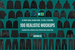 Realistic Streetwear Mockup Bundle