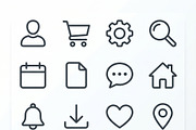 Bundles Remote Outline Icons, an Outline Icon by adenpinkstore (Thumbnail 3 of 18)