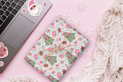 Pink Christmas Vector Collection, a Seasonal Illustration by NataKa (Thumbnail 8 of 11)