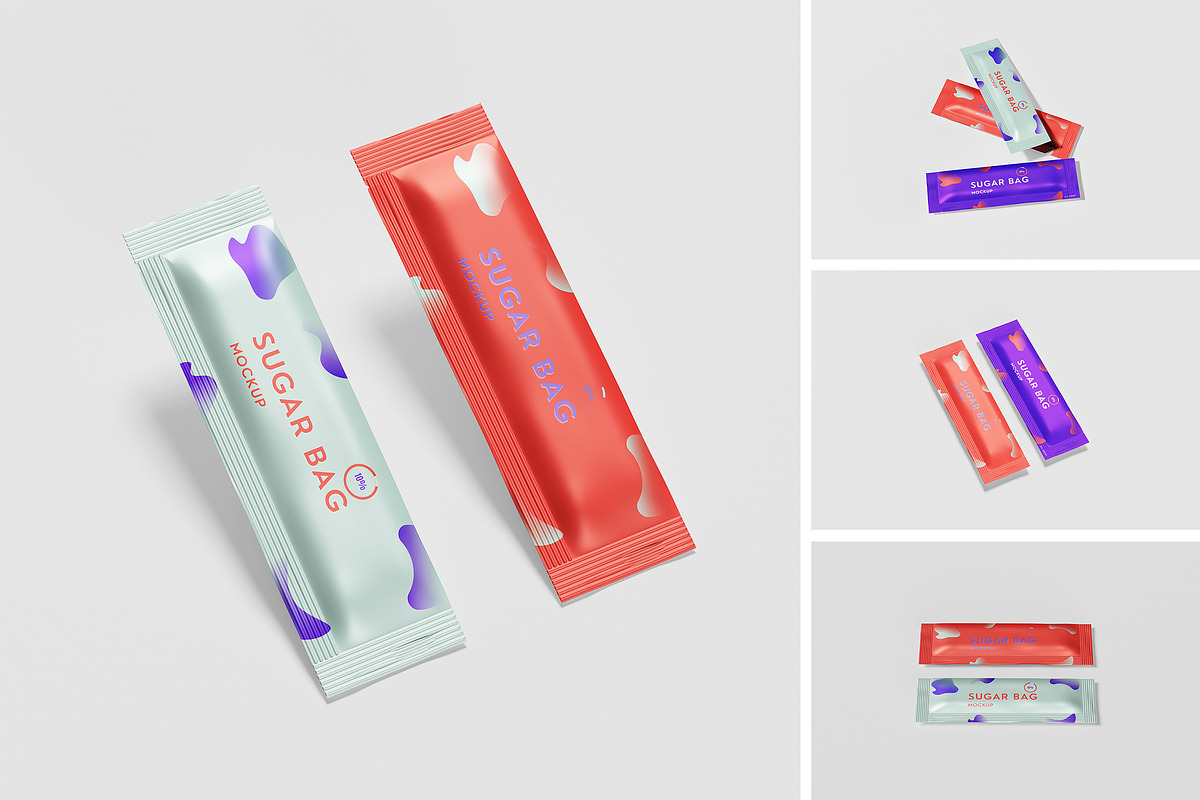 Sugar Bag Mockup, a Packaging Mockup by swsi-studio (Photo 1 of 6)