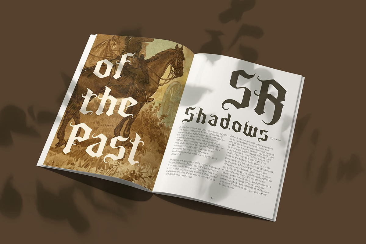 CS Artemio Drawn, a Blackletter Font by Craft Supply Co. (Photo 4 of 8)