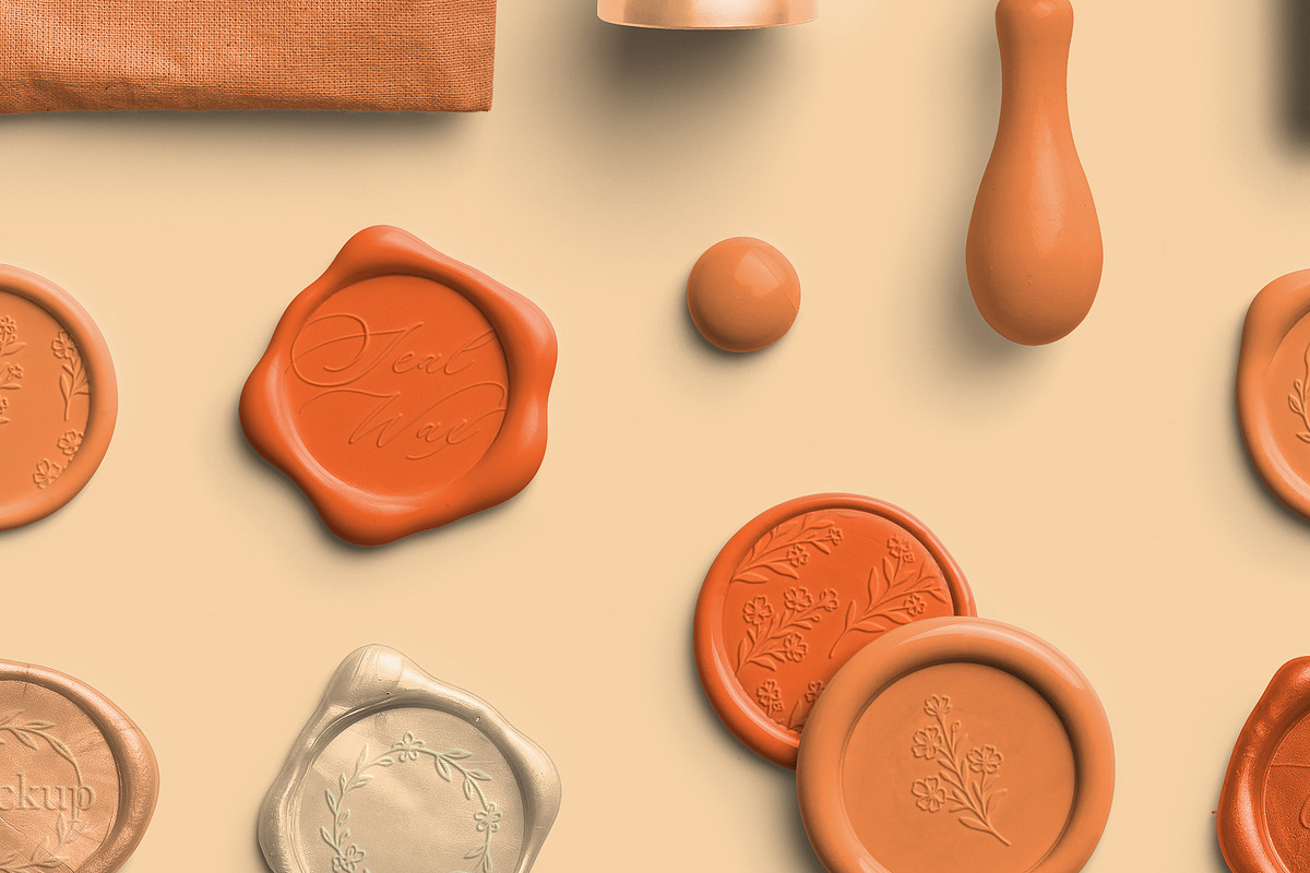 Tangerine Elegant Sealing Wax PNG, an Object Graphic by Custom Scene (Photo 6 of 8)