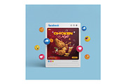 Fried Chicken Flyer Template, a Flyer Template by YUDesignStore (Thumbnail 4 of 6)