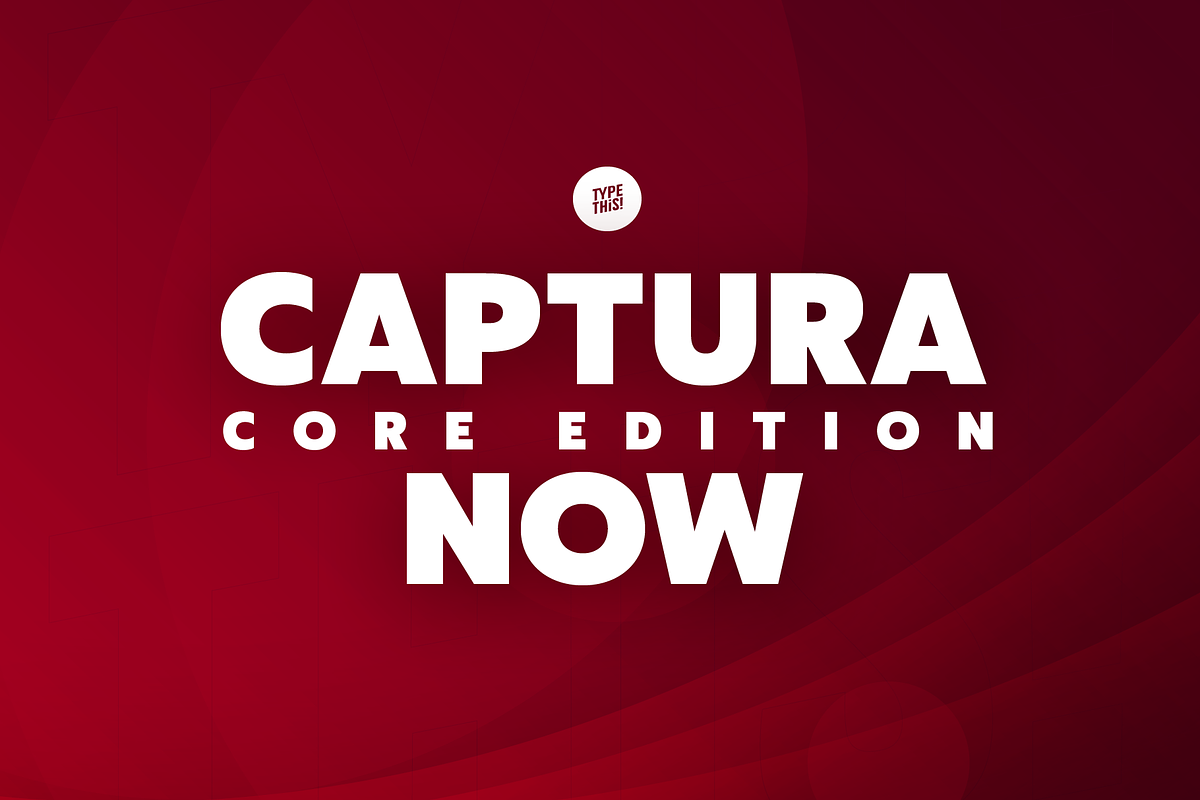 CapturaNowCore Sans Serif Font Bold, a Sans Serif Font by TypeThis!Studio (Photo 1 of 7)