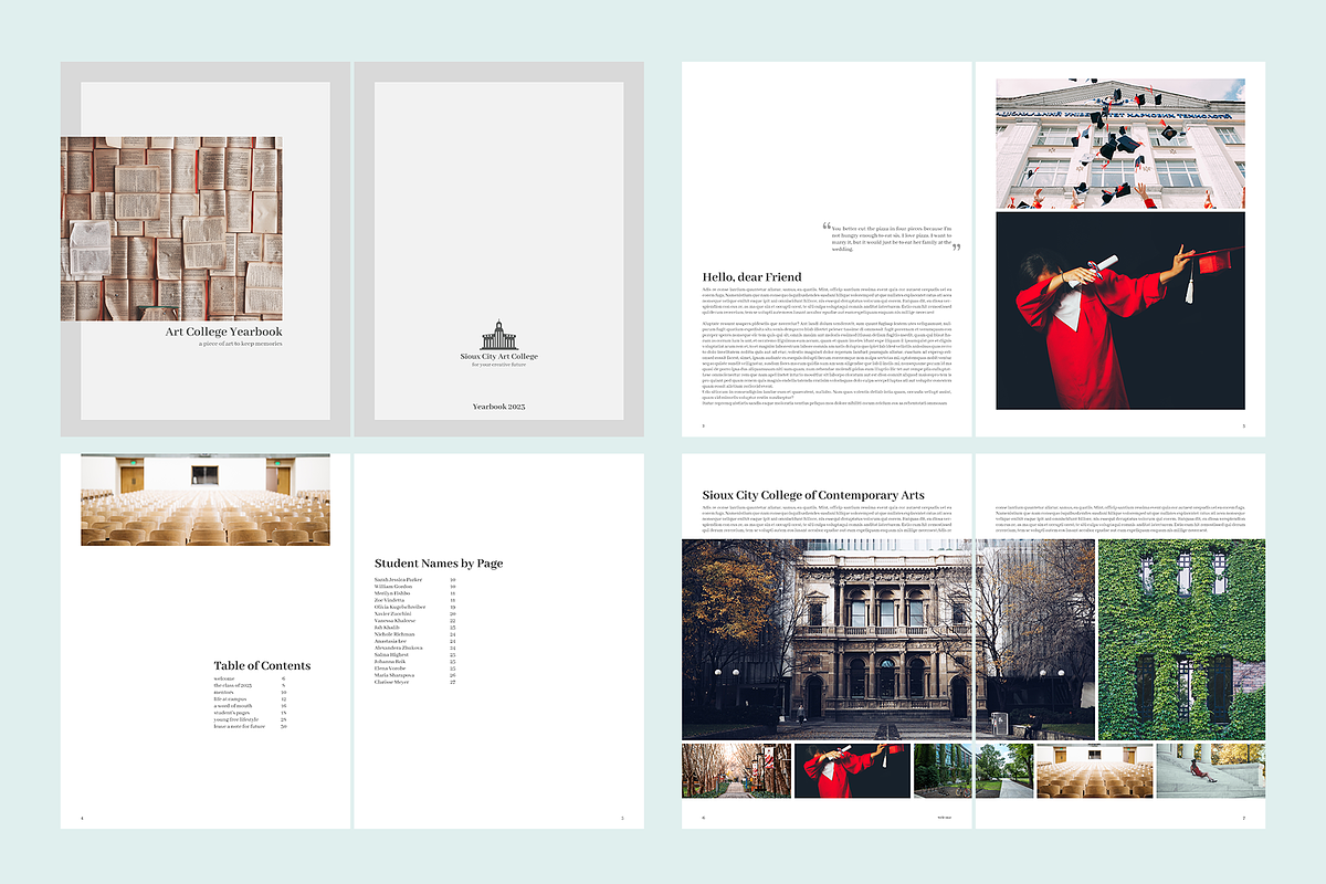 Clean Yearbook, a Brochure Template by zheksha (Photo 3 of 6)