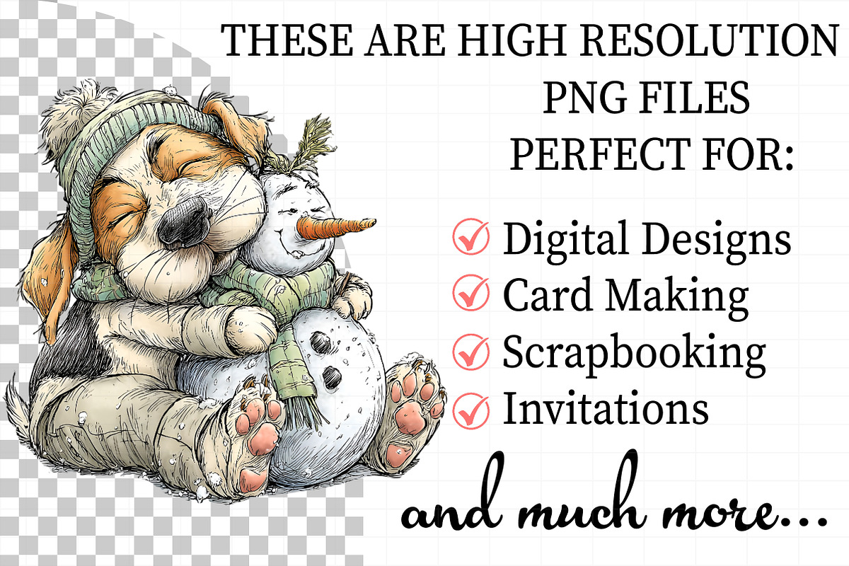 Lazy Christmas Dog Sublimation Clipr, an Illustration by Daily.Designs (Photo 2 of 5)