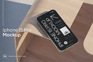 iPhone 15 Mockup - Front View, an iPhone Mockup by graphicsauce