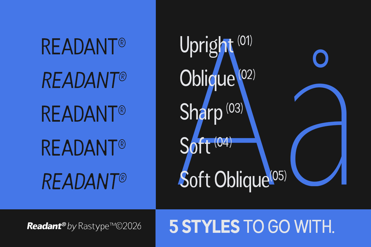 Readant Condensed - Family Font, a Sans Serif Font by Rastype (Photo 7 of 10)