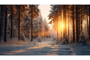 forest landscape tree fresh winter, a Nature Photo by pikepicture