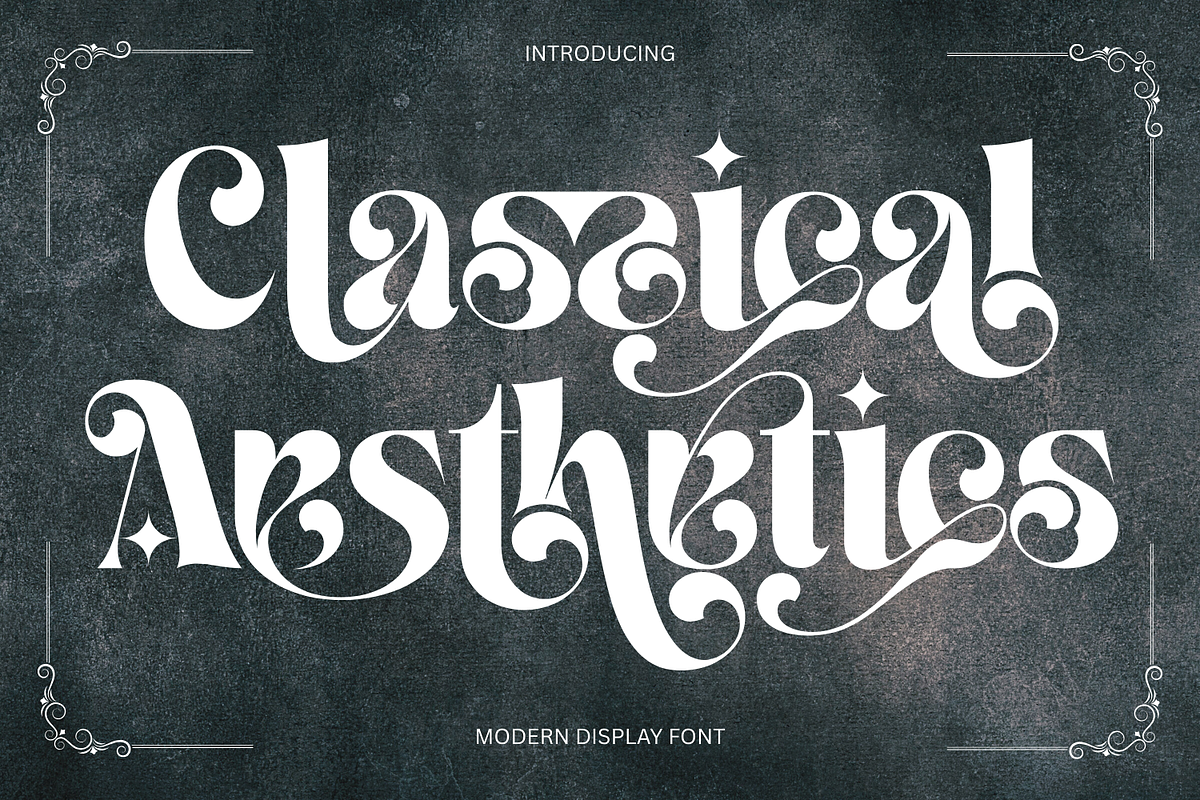 Classical Aesthetics - Ligature Font, a Serif Font by 177Studio (Photo 1 of 8)
