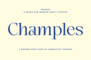 Champles A Modern Serif Typeface