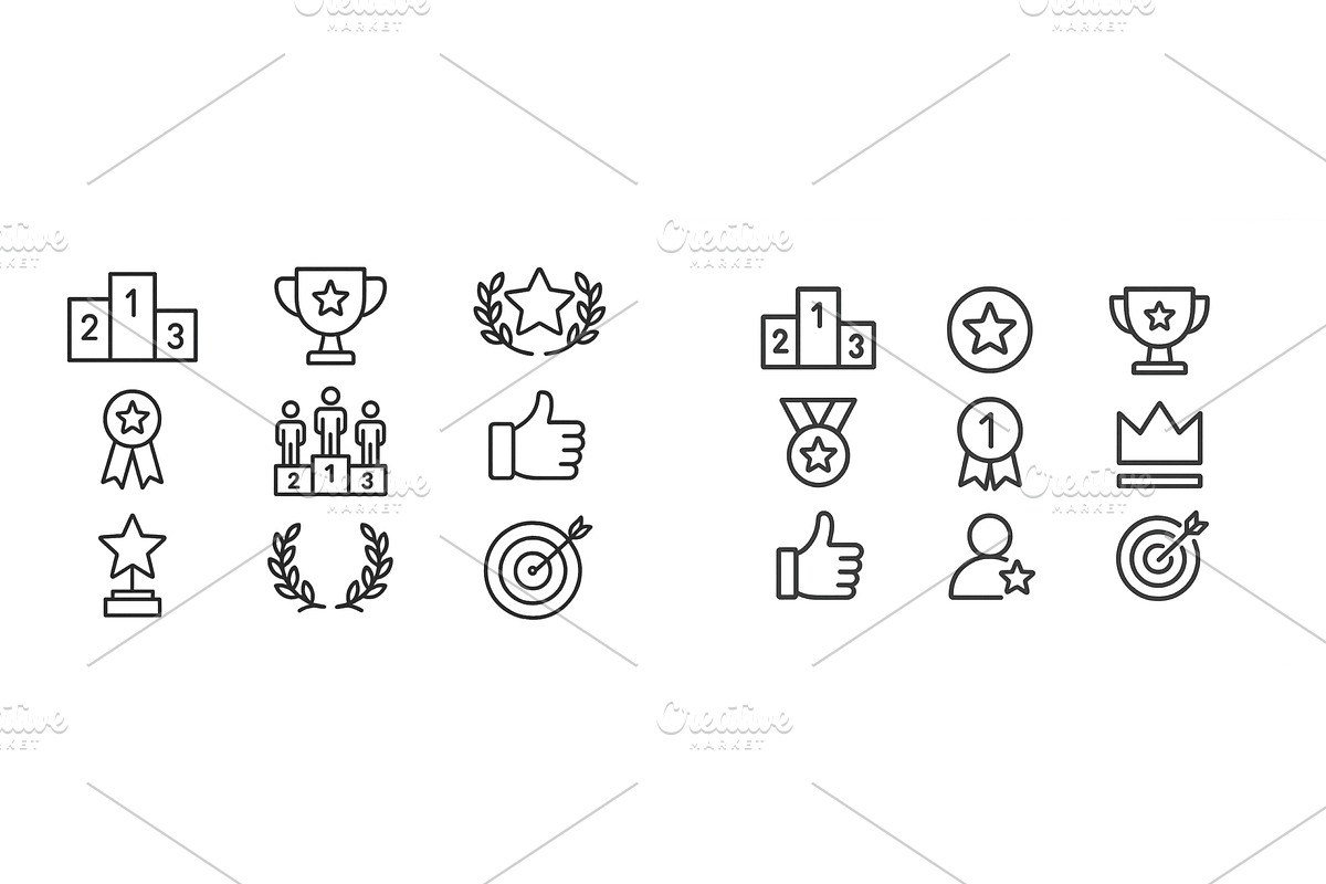 Awards and achievements represented, an Object Illustration by ZinetroN