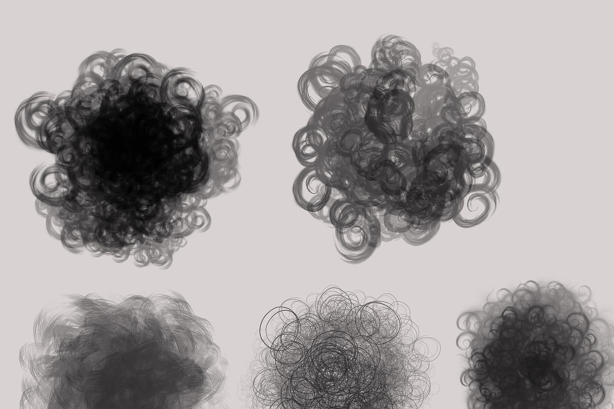 Curly Hair Brushes, a Brush Add-On by vurdembrushes (Photo 4 of 5)
