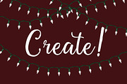 Christmas light brushes Illustrator, a Brush Add-On by Transfuchsian (Thumbnail 6 of 7)