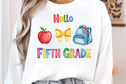 Back to School Hello fifth grade png, an Illustration by Designworld (Thumbnail 3 of 3)