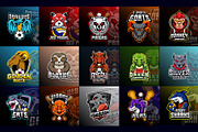 50 Animals Sport Mascot Team Badge, a Branding & Logo Template by Becris (Thumbnail 7 of 7)