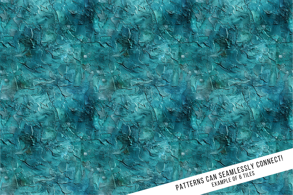 Teal Textures Seamless Digital Paper, a Pattern Graphic by Chromolume Studio (Photo 9 of 28)
