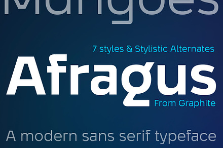 Afragus font family