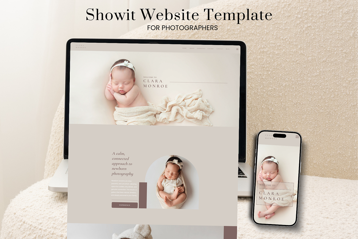 Showit Photography Website Template, a WordPress Template by Sara Martin Designs (Photo 1 of 6)