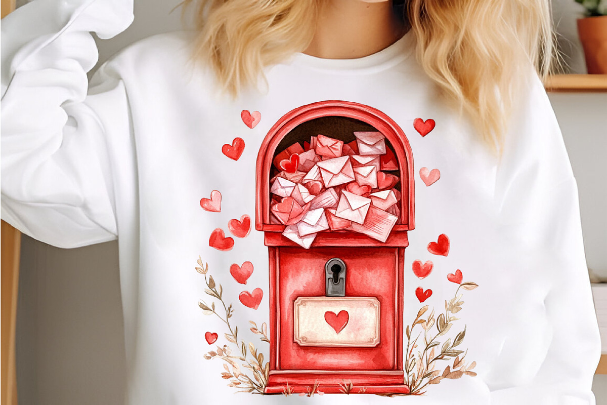Watercolor Valentine's Day Clipart, an Illustration by Canvas Craft (Photo 5 of 6)