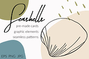 Seashells collection, a Background Graphic by Svyatoslava_M (Thumbnail 1 of 8)