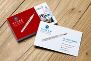 Doctor Business Card, a Business Card Template by graphicsunday (Thumbnail 1 of 4)