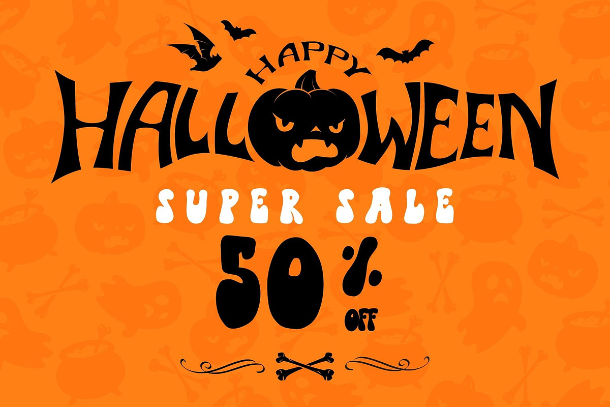 Groovy Halloween - Decorative font, a Handwritten Font by Brown Cupple (Photo 2 of 7)