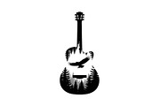 Nature Landscape Guitar Silhouette, an Object Illustration by Creativeshirt (Thumbnail 28 of 31)