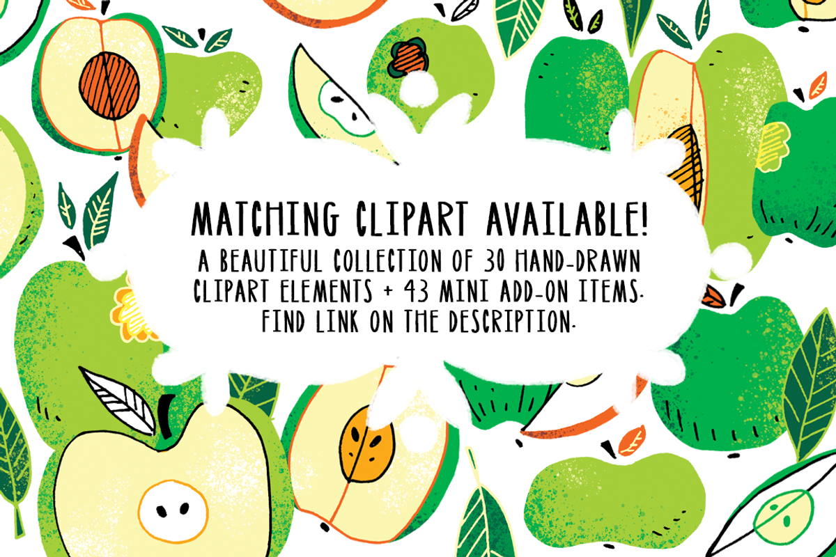 An Apple a Day - Seamless Patterns, a Pattern Graphic by Purple Frog (Photo 4 of 4)