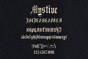 Mystive Blackletter Font