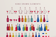 Modern wine collection, a Food Illustration by Tkoko vectors & patterns (Thumbnail 14 of 15)