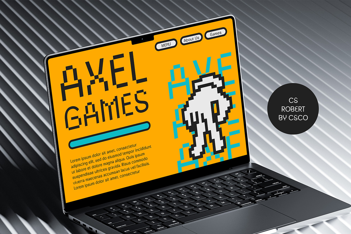 CS Robert – Pixel Font, a Sans Serif Font by Craft Supply Co. (Photo 7 of 8)