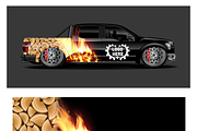 Vibrant Food Truck Mockup, an Object Illustration by CarWrap design (Thumbnail 2 of 4)