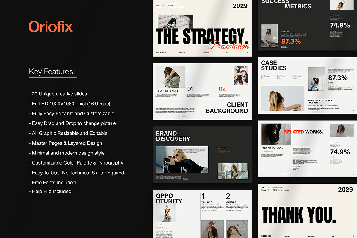 Brand Strategy Presentation Template, a Presentation Template by Oriofix (Photo 2 of 9)