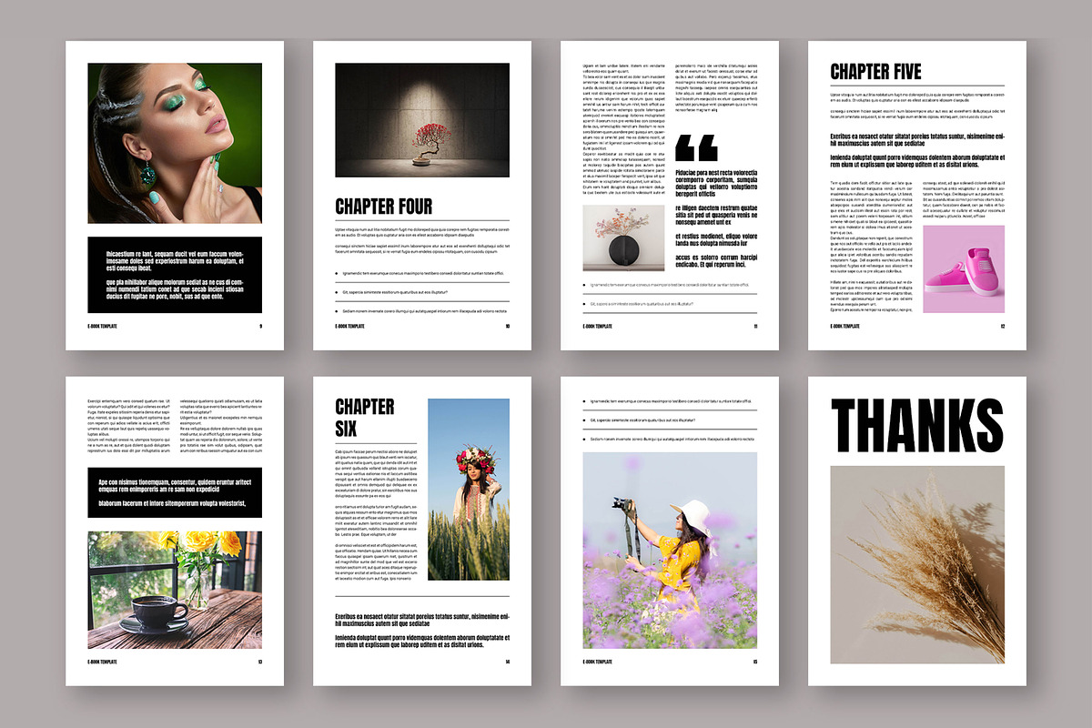 Minimal Ebook Template, an UI Kit Template by ContestDesign (Photo 3 of 3)
