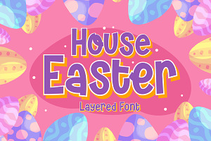 House Easter - Display Fonts Trio