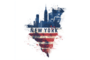 Prompt Watercolor America Clipart, a Decorative Illustration by Creative design (Thumbnail 2 of 7)