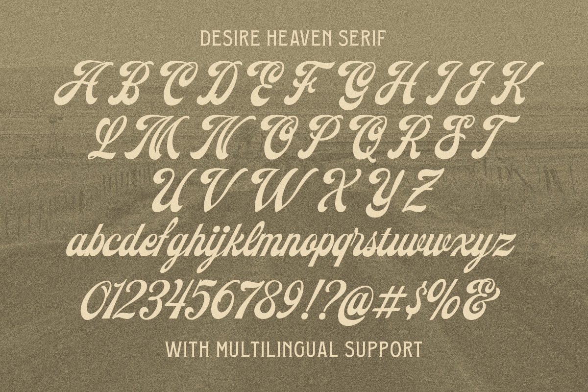 Desire Heaven Vintage Font Duo, a Serif Font by Letterhend Studio (Photo 8 of 9)