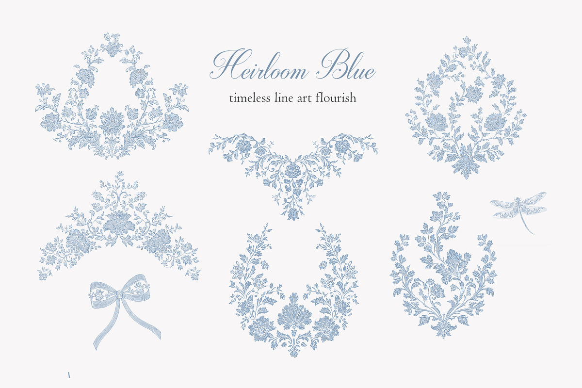 Vintage Floral Bundle, an Object Illustration by studioequinox (Photo 26 of 65)