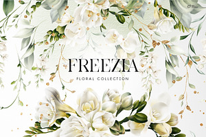 White flowers, Freesia