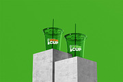 Transparent cup Mockup, a Cups & Container Mockup by HanaSaka_Studio (Thumbnail 4 of 5)