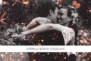 Sparkle bokeh overlays