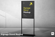 Signage Mockup - Glass & Metal Frame, a Packaging Mockup by graphicsauce (Thumbnail 1 of 4)