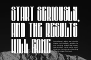 Gomedievar - Tall Font, a Sans Serif Font by QR Design Studio (Thumbnail 5 of 9)