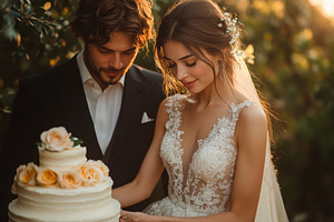 Couple shares a romantic moment whil, a Photo by Tanuart