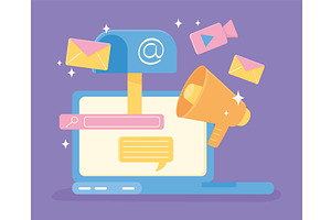 digital marketing strategy, an Object Illustration by studiogstock